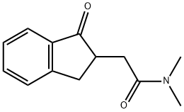 1H-Indene-2-acetamide, 2,3-dihydro-N,N-dimethyl-1-oxo- Struktur