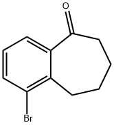 1-ブロモ-6,7,8,9-テトラヒドロ-5H-ベンゾシクロヘプテン-5-オン 化學(xué)構(gòu)造式