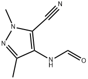 Formamide, N-(5-cyano-1,3-dimethyl-1H-pyrazol-4-yl)- Struktur