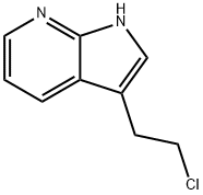 1H-Pyrrolo[2,3-b]pyridine, 3-(2-chloroethyl)- Struktur