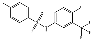 Benzenesulfonamide, N-[4-chloro-3-(trifluoromethyl)phenyl]-4-fluoro- Struktur