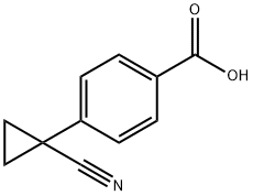 4-(1-cyanocyclopropyl)benzoic acid Struktur