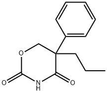 2H-1,3-Oxazine-2,4(3H)-dione, dihydro-5-phenyl-5-propyl- Struktur