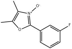 Oxazole, 2-(3-fluorophenyl)-4,5-dimethyl-, 3-oxide Struktur