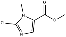 2-Chloro-3-methyl-3H-imidazole-4-carboxylic acid methyl ester Struktur