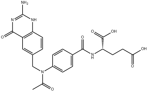 10-acetyl-5,8-dideazafolic acid Struktur