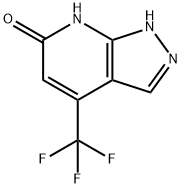 6H-Pyrazolo[3,4-b]pyridin-6-one, 1,7-dihydro-4-(trifluoromethyl)- Struktur