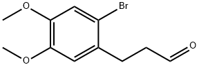 Benzenepropanal, 2-broMo-4,5-diMethoxy- (or 3-(2-BroMo-4,5-diMethoxyphenyl)propanal ) Struktur