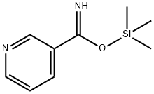 3-?Pyridinecarboximidic acid, trimethylsilyl ester Struktur