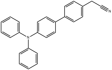 4-acetonitrile-4'-diphenylamino) biphenyl Struktur