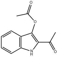 Ethanone, 1-[3-(acetyloxy)-1H-indol-2-yl]- Struktur