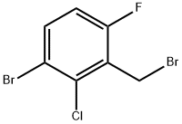 Benzene, 1-bromo-3-(bromomethyl)-2-chloro-4-fluoro- Struktur