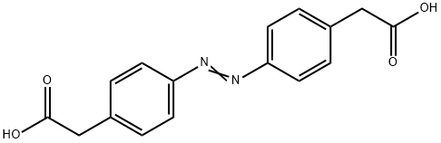 Benzeneacetic acid, 4,4'-(1,2-diazenediyl)bis- 結(jié)構(gòu)式