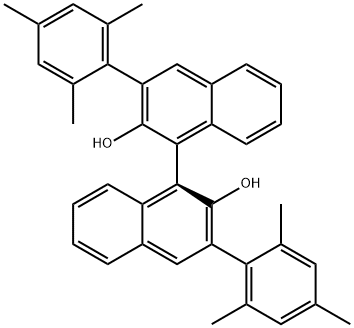 S-3,3'-bis(2,4,6-triMethylphenyl)-1,1'-Binaphthalene]-2,2'-diol Struktur