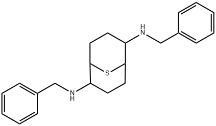 2-N,6-N-dibenzyl-9-thiabicyclo[3.3.1]nonane-2,6-diamine Struktur