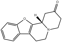 2H-Benzofuro[2,3-a]quinolizin-2-one, 1,3,4,6,7,12b-hexahydro-, (12bS)- Struktur