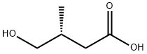 Butanoic acid, 4-hydroxy-3-methyl-, (3R)- Struktur