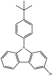 9H-Carbazole, 3-bromo-9-[4-(1,1-dimethylethyl)phenyl]- Structure