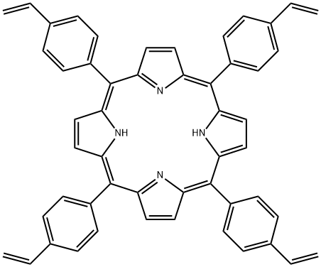 5,10,15,20-tetrakis(4-vinylphenyl)porphyrin Struktur