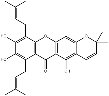 Butyraxanthone B Struktur