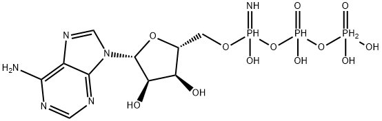 Adenosine, 5'-(P,P',P'',P''-tetrahydrogen imidotriphosphate) Struktur