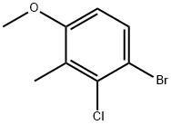 4-Bromo-3-chloro-2-methylanisole Struktur