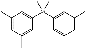 Benzene, 1,1'-(dimethylsilylene)bis[3,5-dimethyl- Struktur