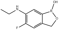 6-(Ethylamino)-5-fluoro-2,1-benzoxaborol-1(3H)-ol Struktur