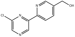 3-Pyridinemethanol, 6-(6-chloro-2-pyrazinyl)- Struktur