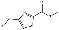 3-(chloromethyl)-N,N-dimethyl-1,2,4-oxadiazole-5-carboxamide(SALTDATA: FREE) Struktur