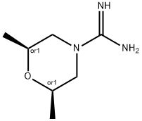 4-Morpholinecarboximidamide, 2,6-dimethyl-, (2R,6S)-rel- Struktur