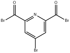 2,6-Pyridinedicarbonyl dibromide, 4-bromo- Struktur