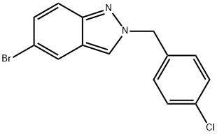 5-Bromo-2-(4-chlorobenzyl)-2H-indazol Struktur