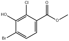 methyl 4-bromo-2-chloro-3-hydroxybenzoate Struktur