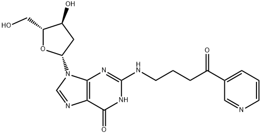 N(2)-(pyridyloxobutyl)deoxyguanosine Struktur