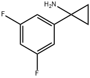 1-(3,5-difluorophenyl)cyclopropanamine(SALTDATA: HCl) Struktur