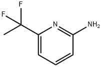 2-Pyridinamine, 6-(1,1-difluoroethyl)- Struktur