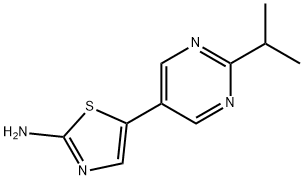 2-Amino-5-(2-iso-propylpyrimidyl-5-yl)thiazole Struktur