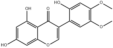 2'-hydroxy-5'-methoxybiochanin A Struktur