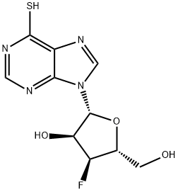 3'-Deoxy-3'-fluoro-6-thioinosine Struktur