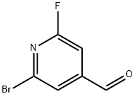 2-bromo-6-fluoropyridine-4-carbaldehyde Struktur