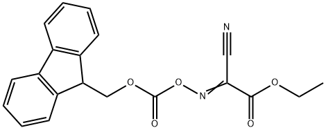 diethyl 2-(((9H-fluoren-9-yl)methoxy)carbonyloxyimino)-2-c Struktur