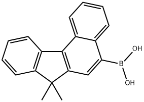 boronic acid-(7,7-dimethyl-7H-benzo[c]fluoren-5-yl) Struktur