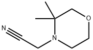 2-(3,3-dimethylmorpholin-4-yl)acetonitrile Struktur