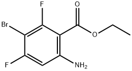 Benzoic acid, 6-amino-3-bromo-2,4-difluoro-, ethyl ester Struktur