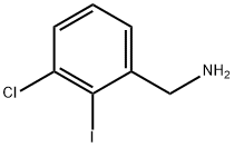 Benzenemethanamine, 3-chloro-2-iodo- Struktur