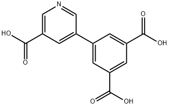 5-(5-carboxypyridin-3-yl)isophthalic acid Struktur