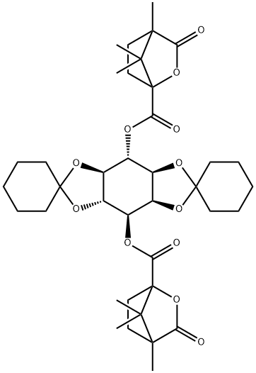 1,2:4,5-di-O-Cyclohexylidene-D-Myo-Inositol 3,6-Bis(4,7,7-triMethyl-3-oxo-2-oxabicyclo[2.2.1]heptane-1-carboxylate) Struktur