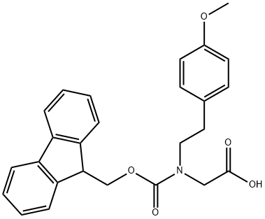 2-({[(9H-fluoren-9-yl)methoxy]carbonyl}[2-(4-methoxyphenyl)ethyl]amino)acetic acid Structure