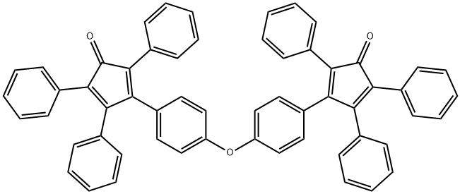 4,4’-[Oxybis(4,1-phenylene)]bis(2,3,5-triphenyl-2,4-cyclopentadienone) Struktur